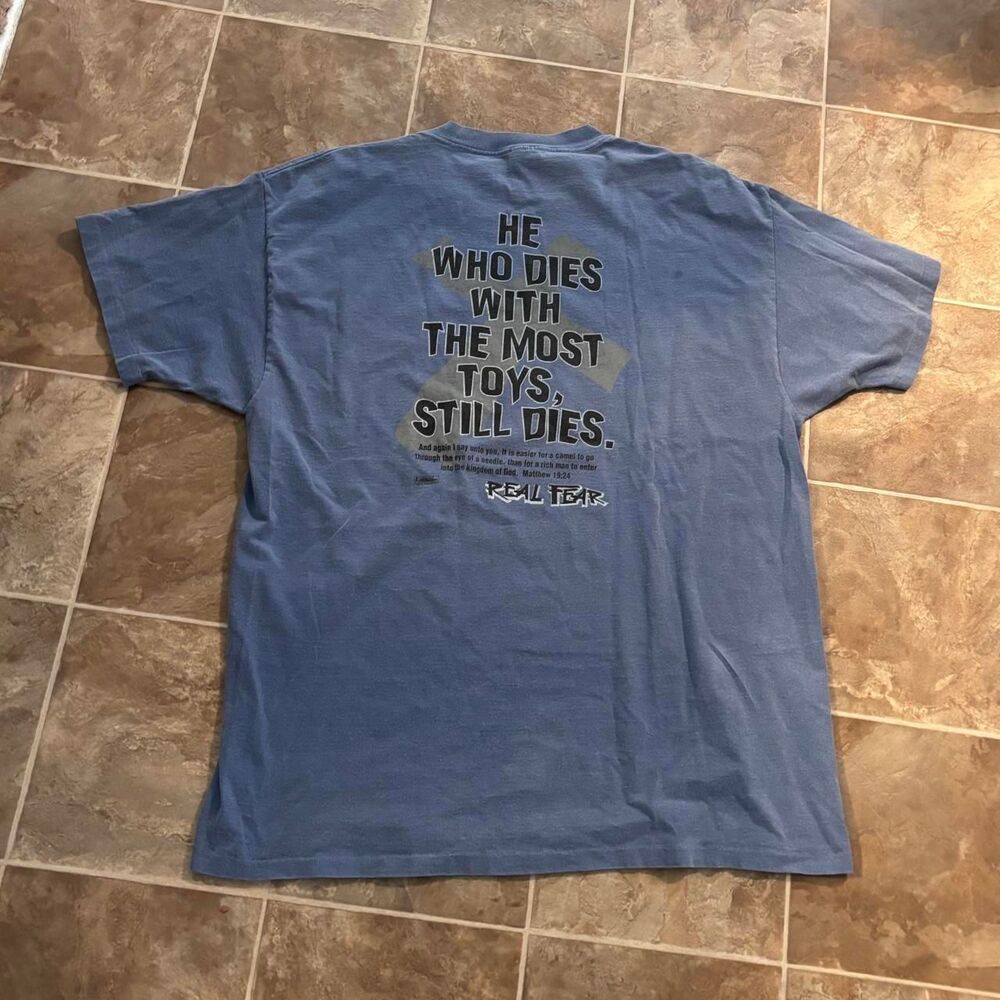 VTG 1990s No Fear Jesus Tee Parody Baggy Tee, no flaws, single stitch, Size XL